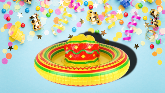 "Inflatable Mexican Sombrero 53cm - Fiesta Fun on the Go!