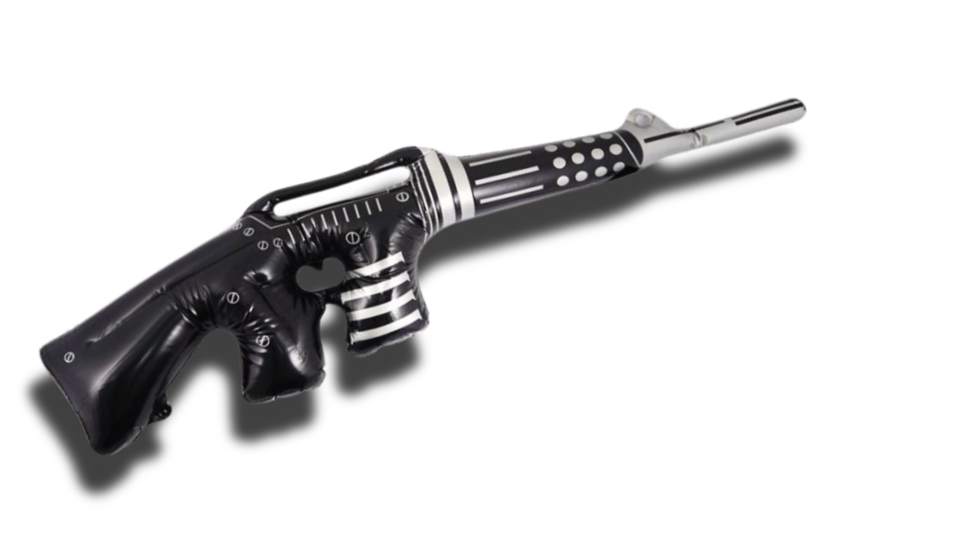 Large Inflatable Gun Inflatable Machine Gun Black With Silver 90CM - Command Attention with ...