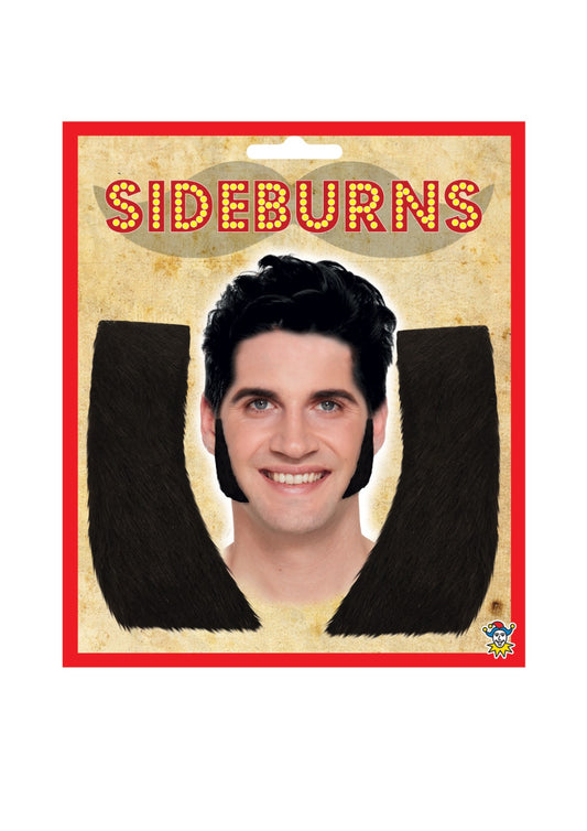 12-Pack Sideburns Set (10.5cm) - Instant Facial Hair for All Occasions
