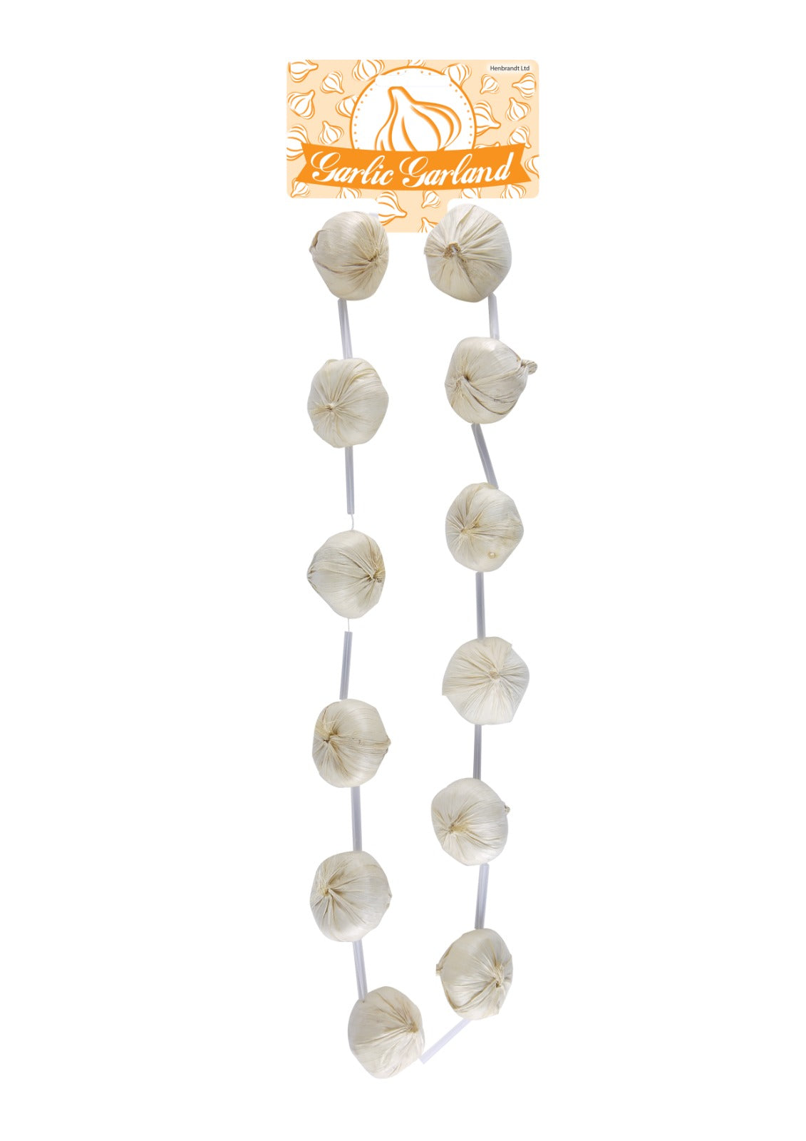 Garlic Bulb Garland (120cm) Necklace - Unique Foodie Accessory