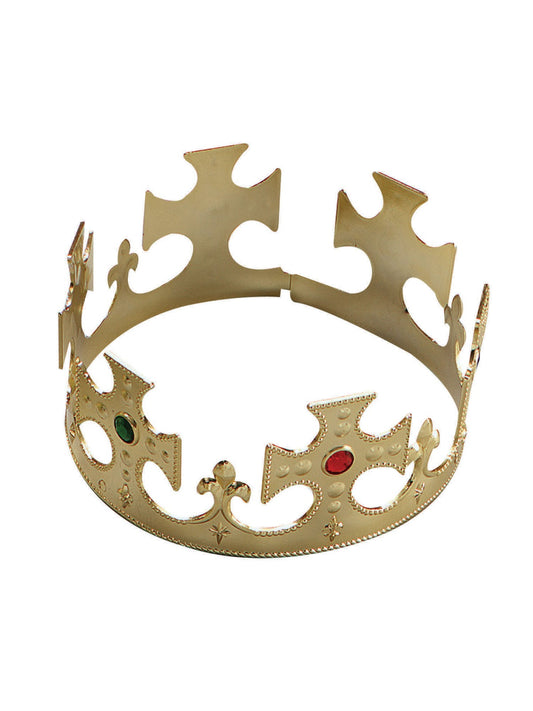 Regal Splendor: Gold Crown with Dazzling Jewels for Majestic Occasions