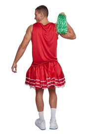 Men Red Cheerleader Skirt - Show Your Spirit with Bold Style