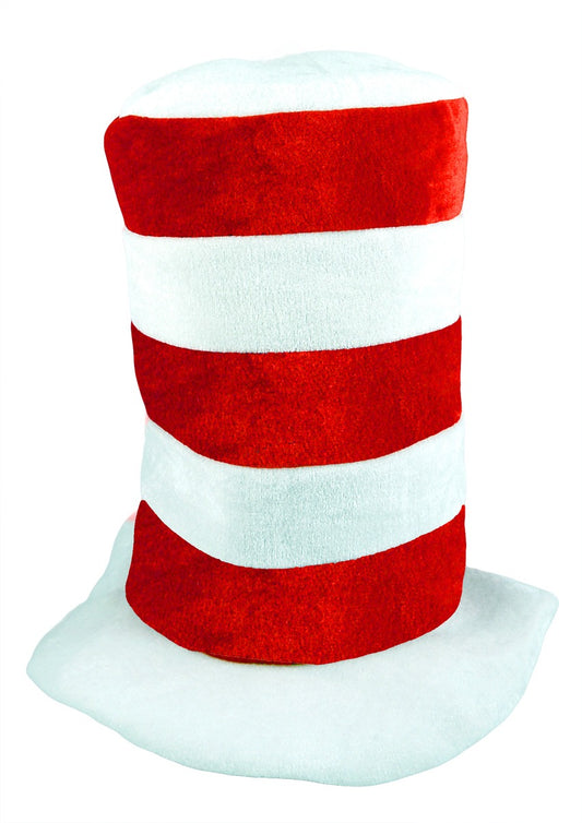 Tall Red and White Child Hat - Playful and Vibrant Headwear for Little Ones