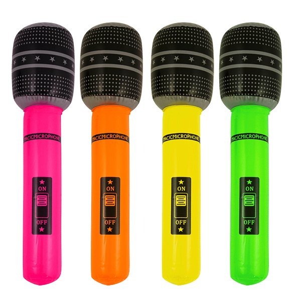 Inflatable Microphone 40cm - Strike a Pose in Vibrant Colors - Labreeze Ltd