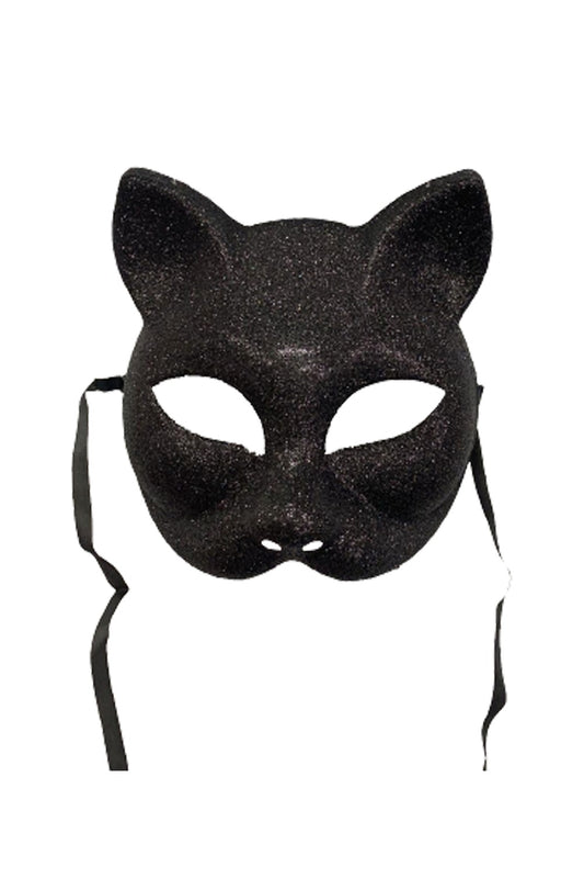 Glitter Cat Mask - Sparkle and Elegance for a Purrfect Masquerade Look