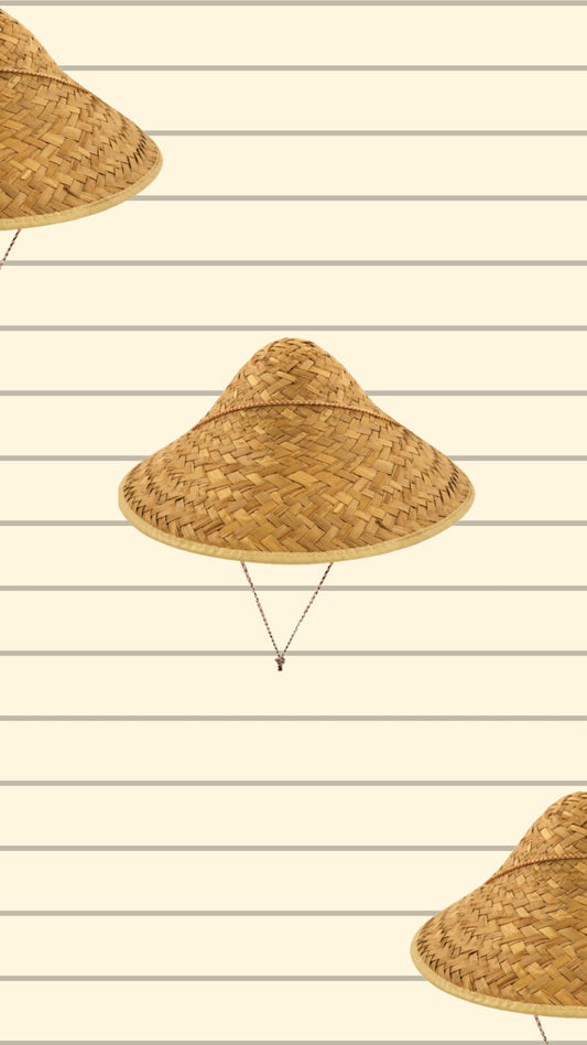 Authentic Asian Style: Adult Straw Coolie Hat - Perfect Costume Accessory for Fancy Dress Parties