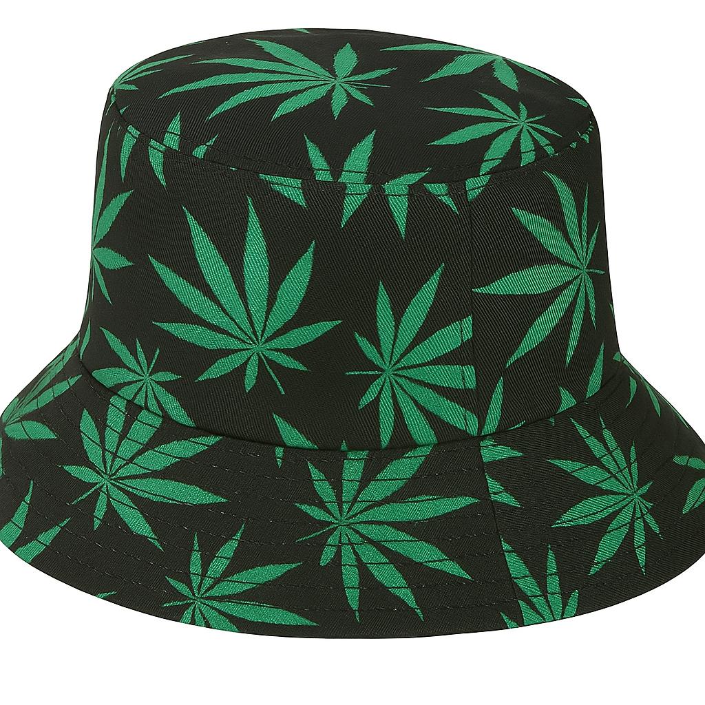 Set of 2 Rasta Leaf Bucket Hats – Black Reggae Festival Caps with Bob Marley Style – Unisex Summer Hats for Music Events, Beach Parties, Holidays & Raves