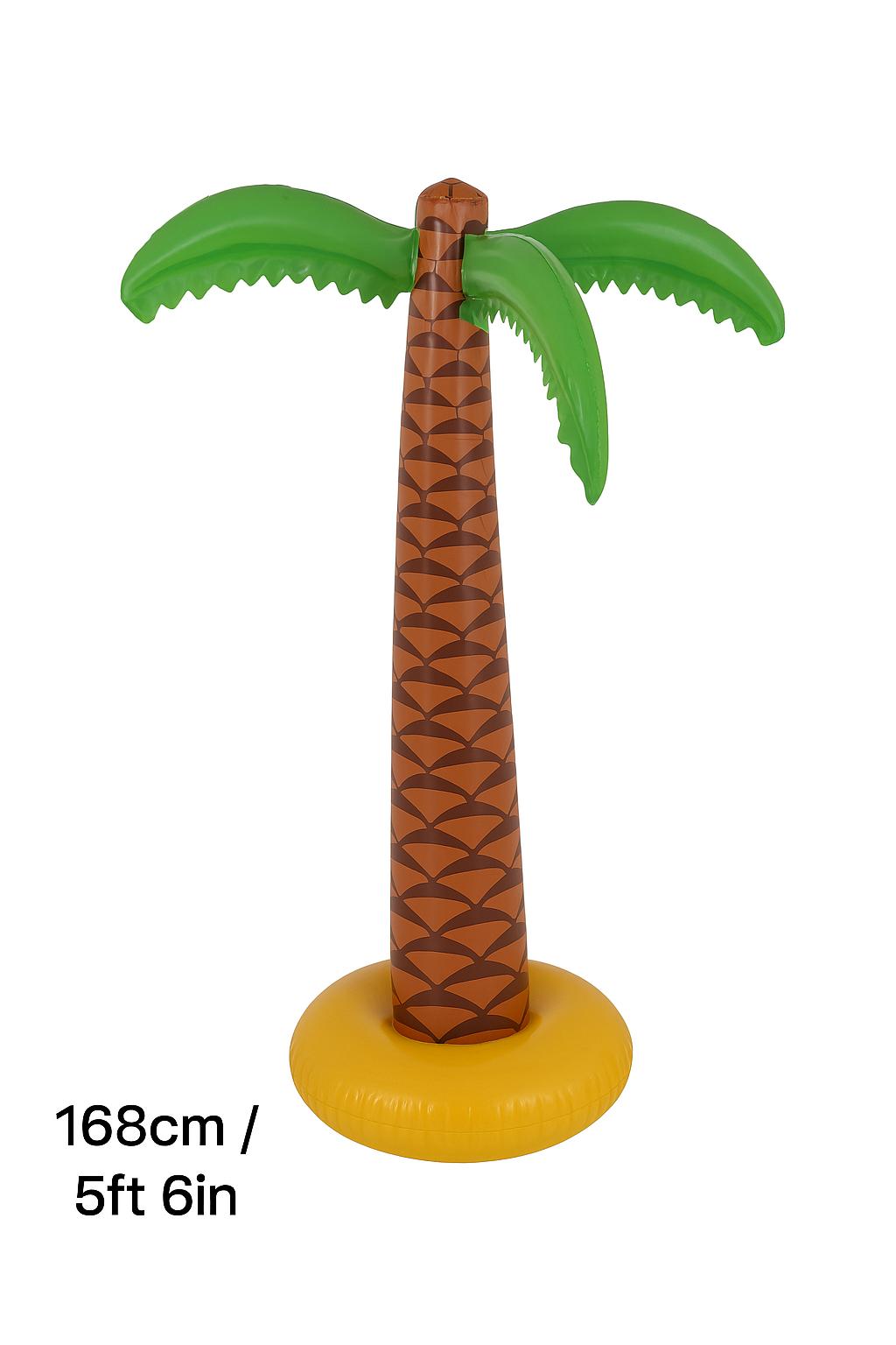 labreeze Inflatable Palm Tree 168cm – Giant Blow Up Tropical Decoration for Luau, Beach Party, Summer Events, Poolside & Jungle Theme Decor