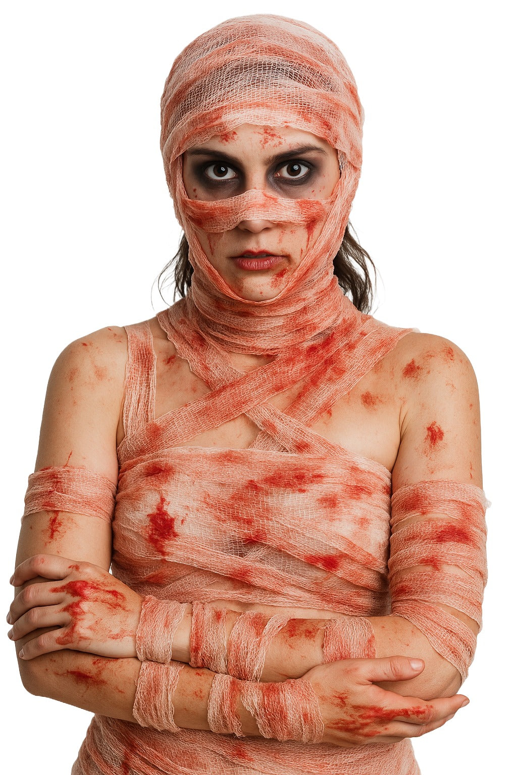 Women’s Halloween Blood-Stained Bandage (1.5m) – Horror Fancy Dress Costume Accessory – Mummy Zombie Prop Decoration