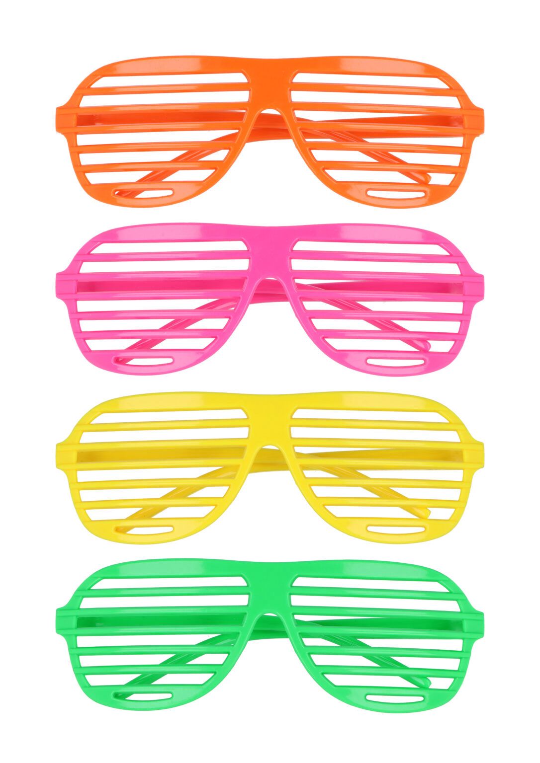 Shutter Neon Glasses for Adults – Assorted Colours Novelty Party & Festival Accessories