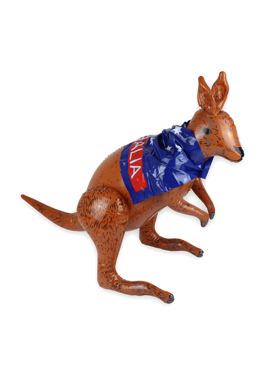 Inflatable kangaroo with Australian flag print 70cm