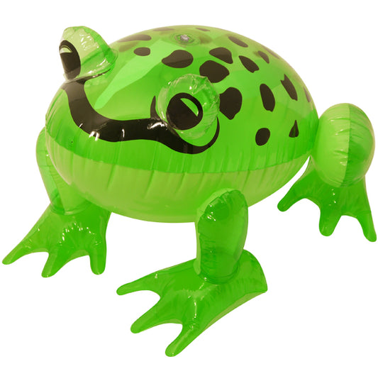 Inflatable green frog 39cm