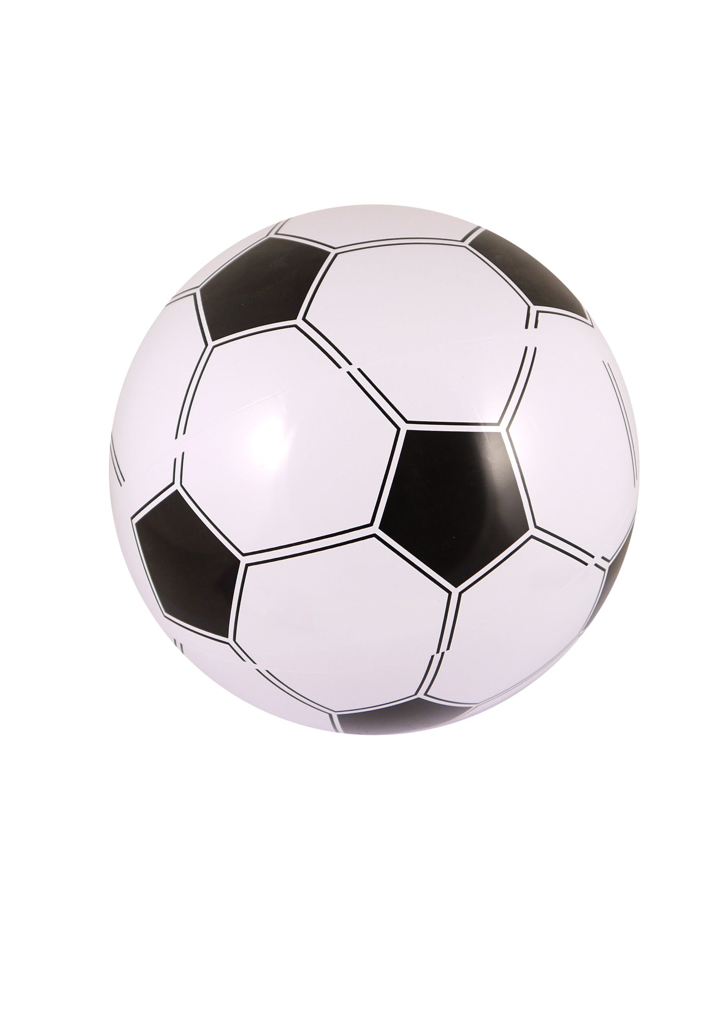Inflatable football 40cm black and white