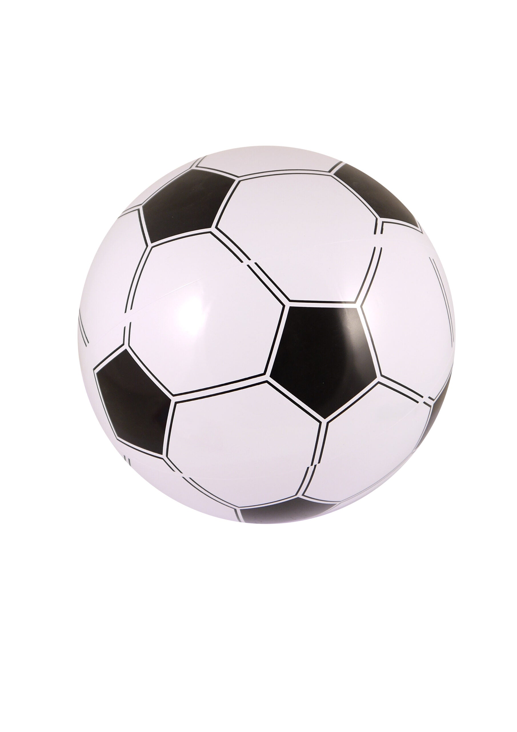 Inflatable football 40cm black and white