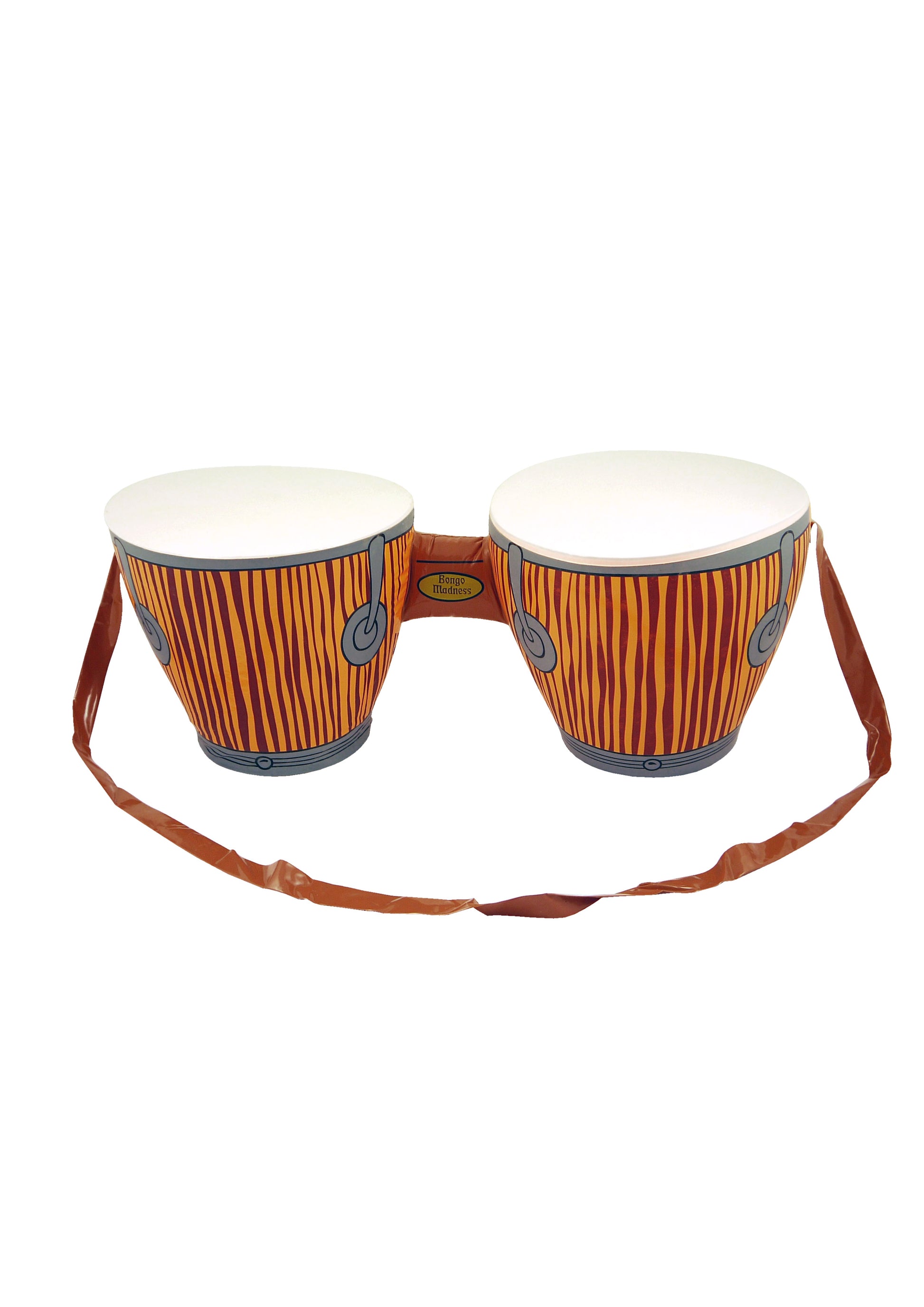 Inflatable bongo drums with strap