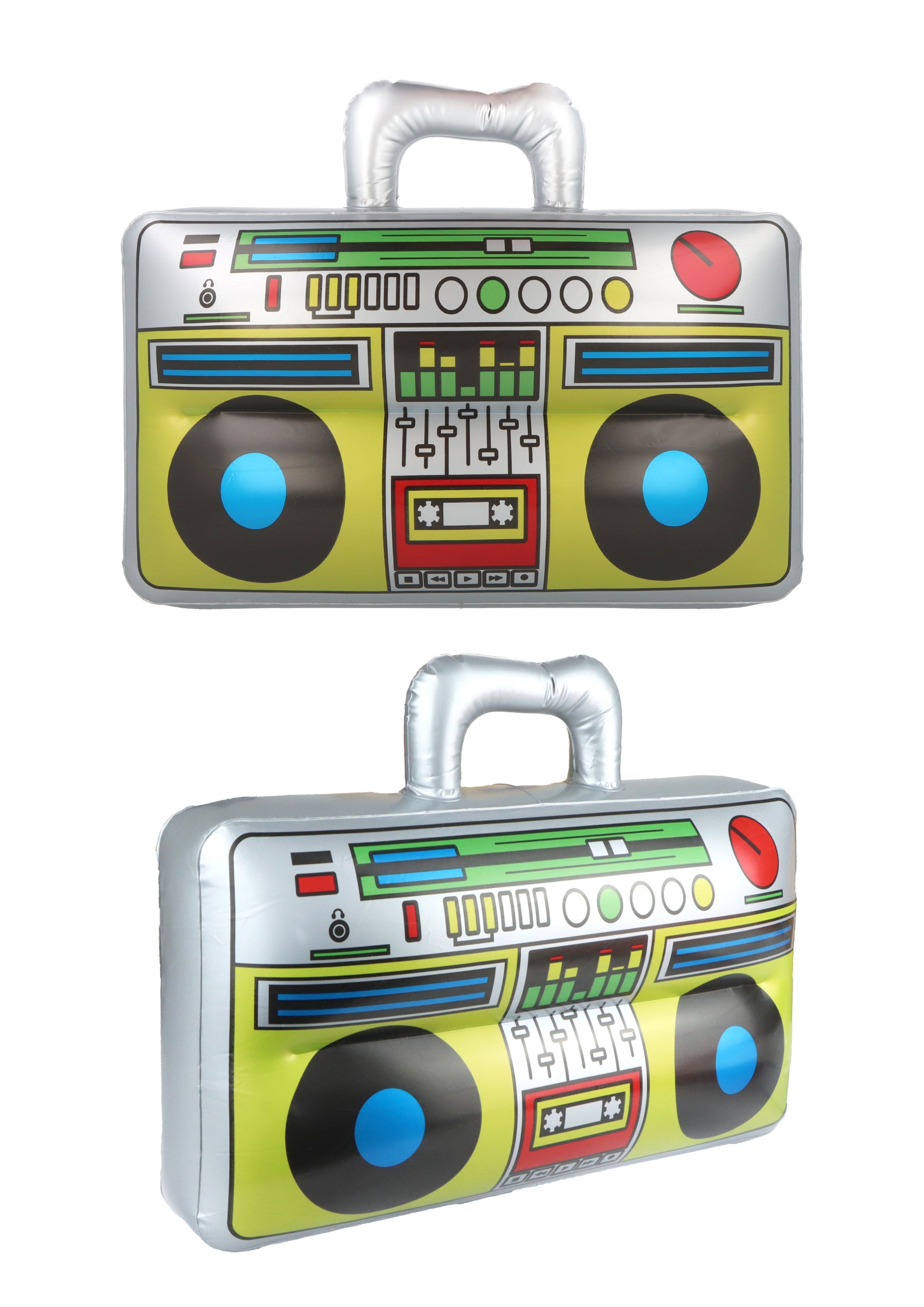 Inflatable retro boom box stereo