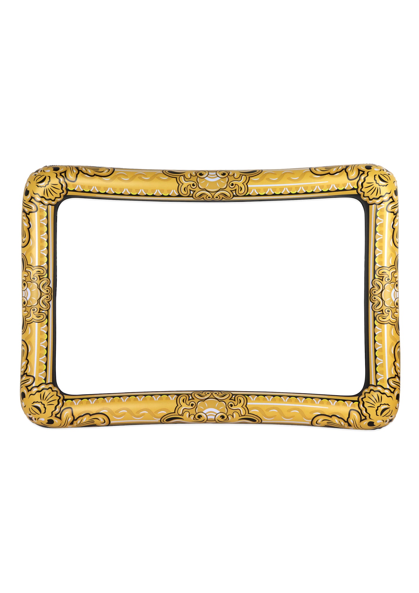 Inflatable gold picture frame selfie prop