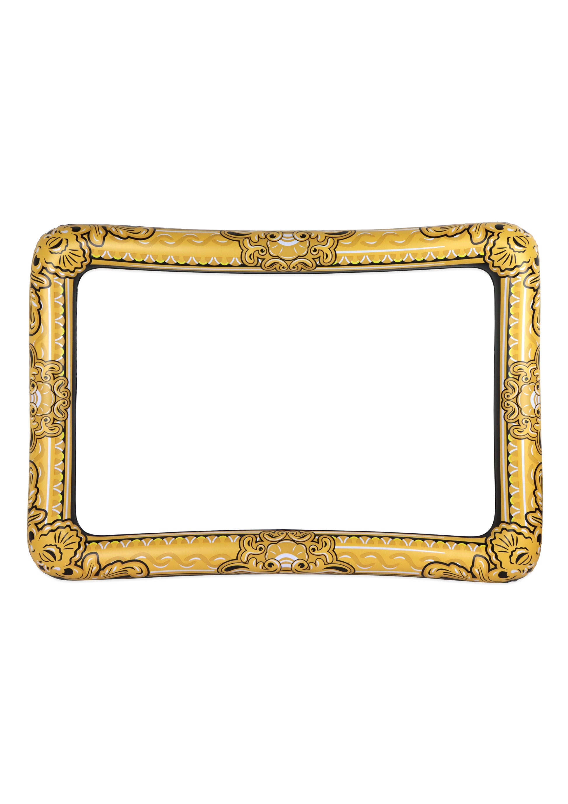 Inflatable gold picture frame selfie prop