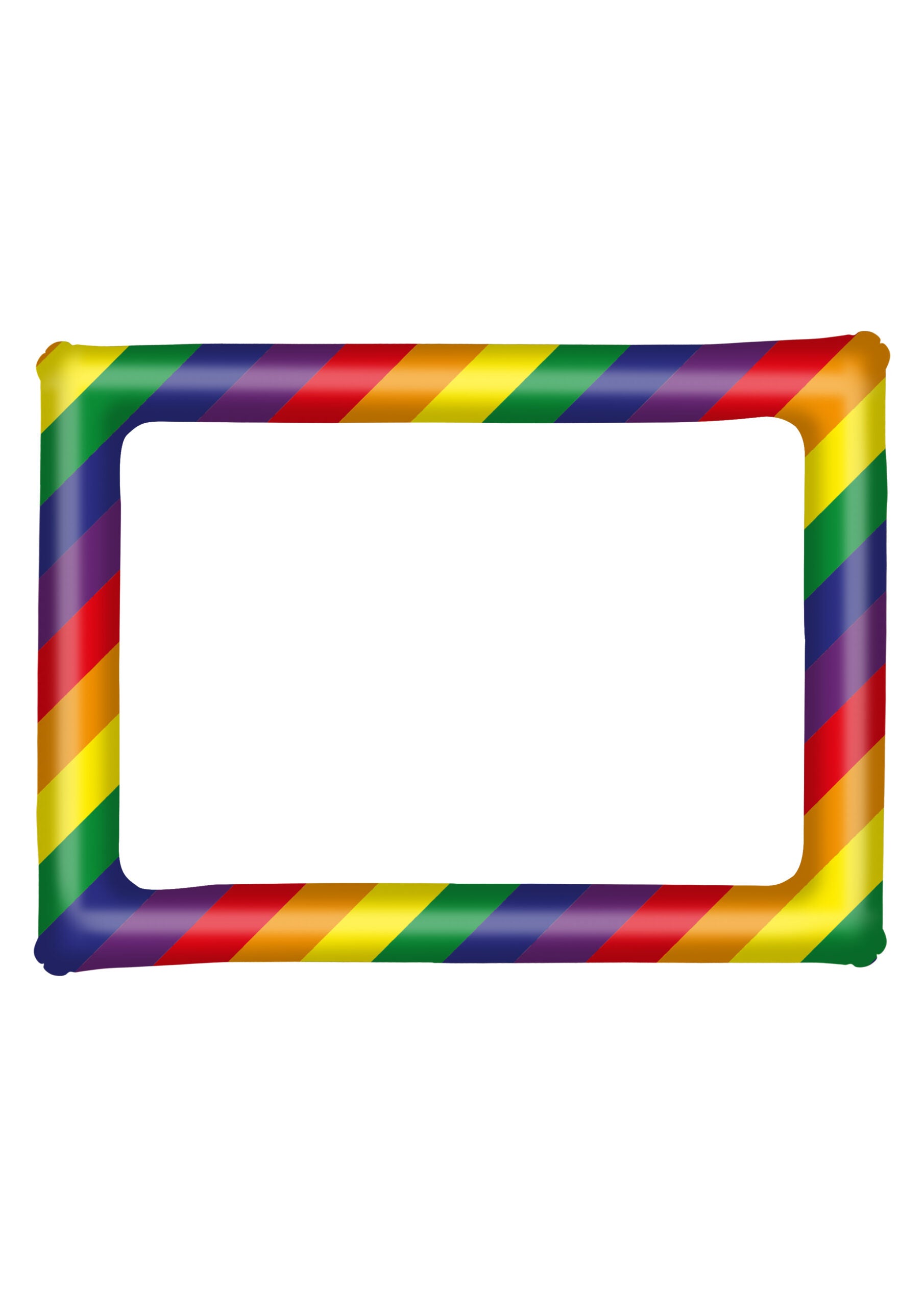 Pride rainbow inflatable picture frame 60x80cm