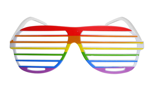 Adult Rainbow Pride Shutter Glasses LGBTQ Funny Joke Gay Parade Glasses - Labreeze