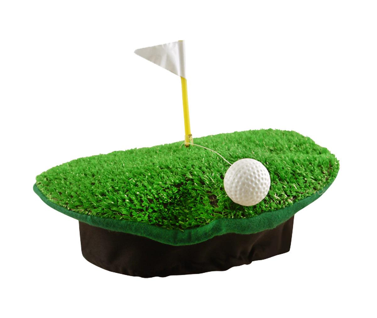 Adults Crazy Golf Hat, Inflatable Golf Club & White Gloves Novelty Poker Set Pub Golf Fancy Dress Set - Labreeze