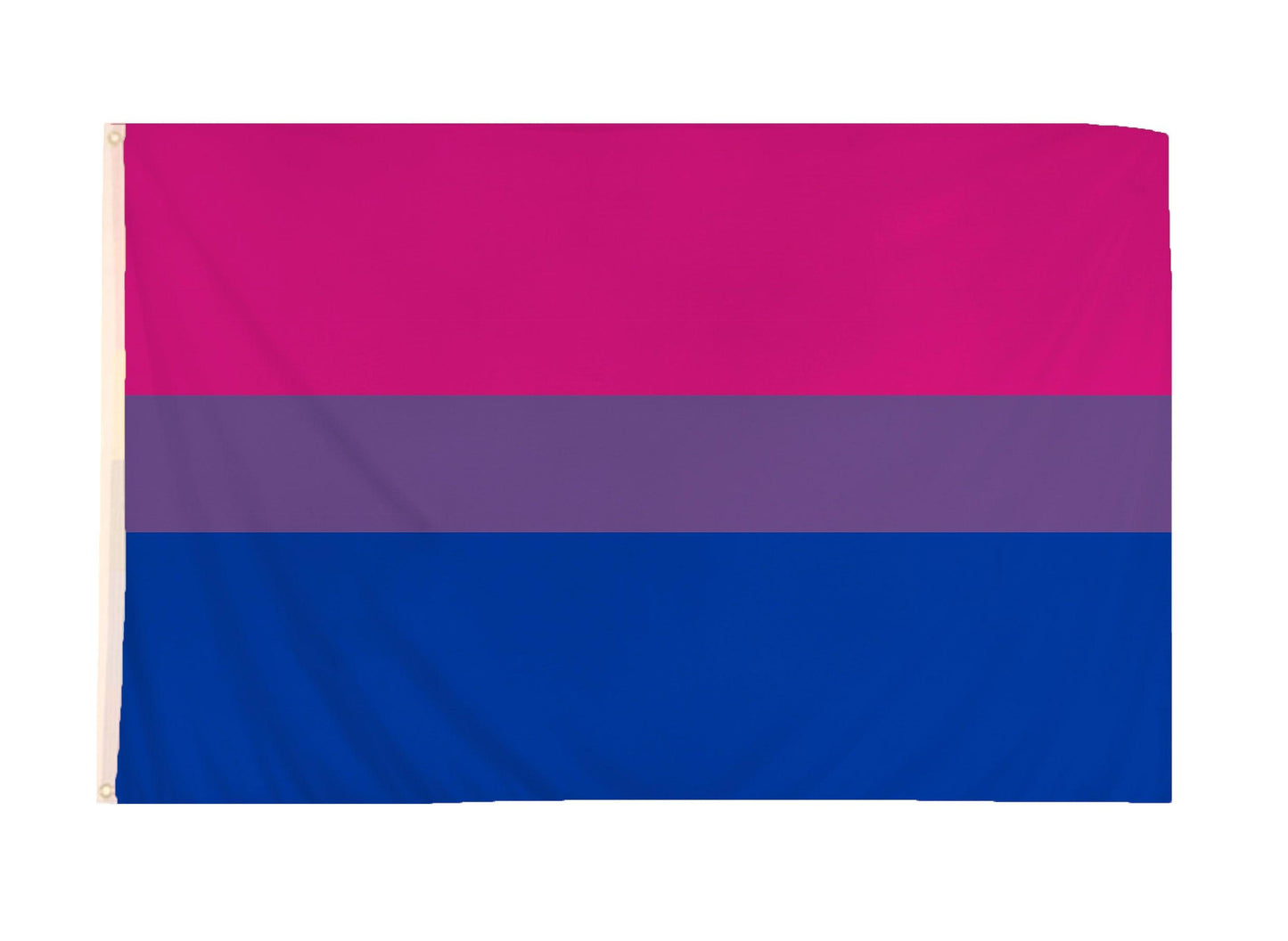 Bisexual Pride / Bi Pride LGBTQ Flag 5ft x 3ft Polyester Double-Stitched Seam Metal Eyelets Fancy Dress Party Accessory - Labreeze