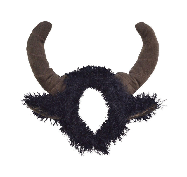 Brown Bull Horns Fluffy Black Ears Headband Animal Book Week Fancy Dress Costume Accessory
