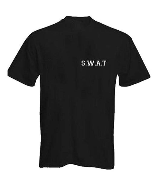 Children's Boys SWAT Printed T-shirt & Cap Kit - World Book Day Unisex Police Fancy Dress - Labreeze