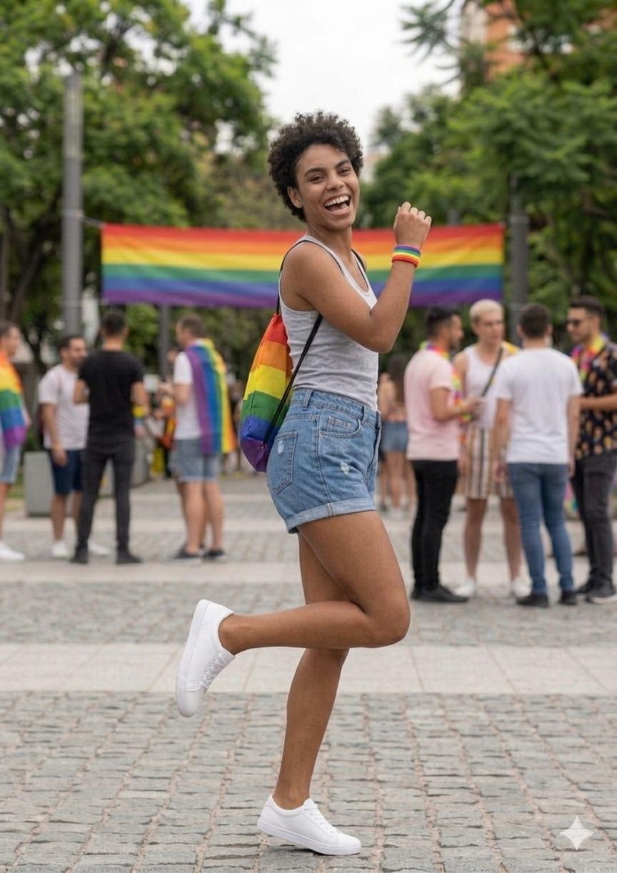 Pride Drawstring Bag with Rainbow Design – Lightweight Festival & Everyday Backpack - Labreeze Ltd