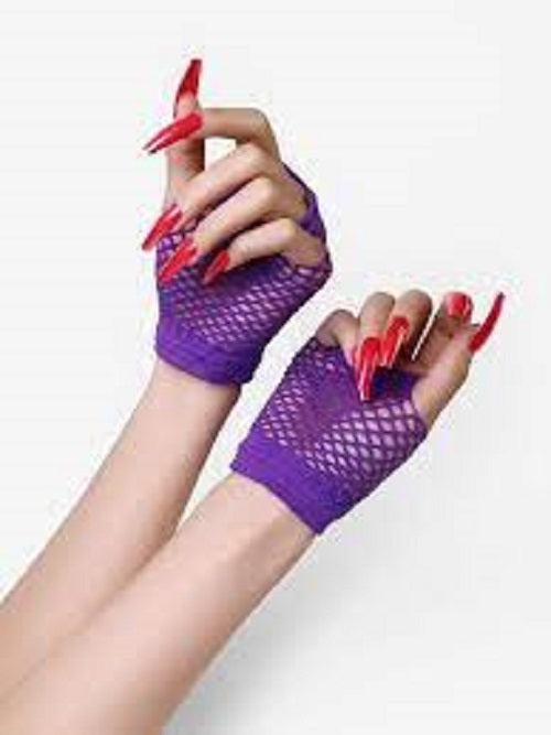 Fingerless Short Fishnet Gloves - Edgy Elegance for a Statement Look