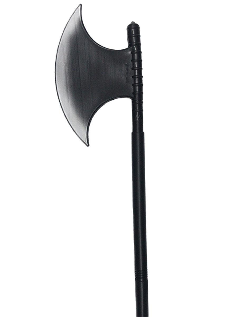 Fake Plastic Black Axe Long Handle Spooky Scream Halloween Scary Fancy Dress Party Prop - Labreeze
