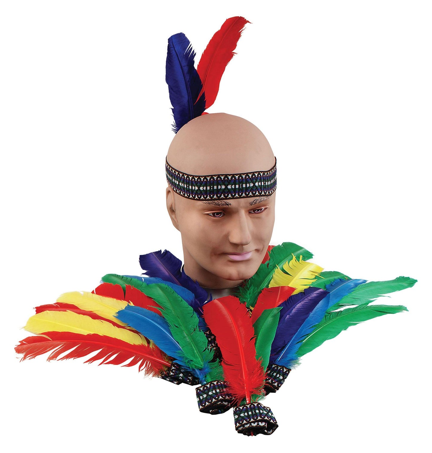 Indian Headband with 2 Feathers - Elegant Costume Accessory - Labreeze Ltd