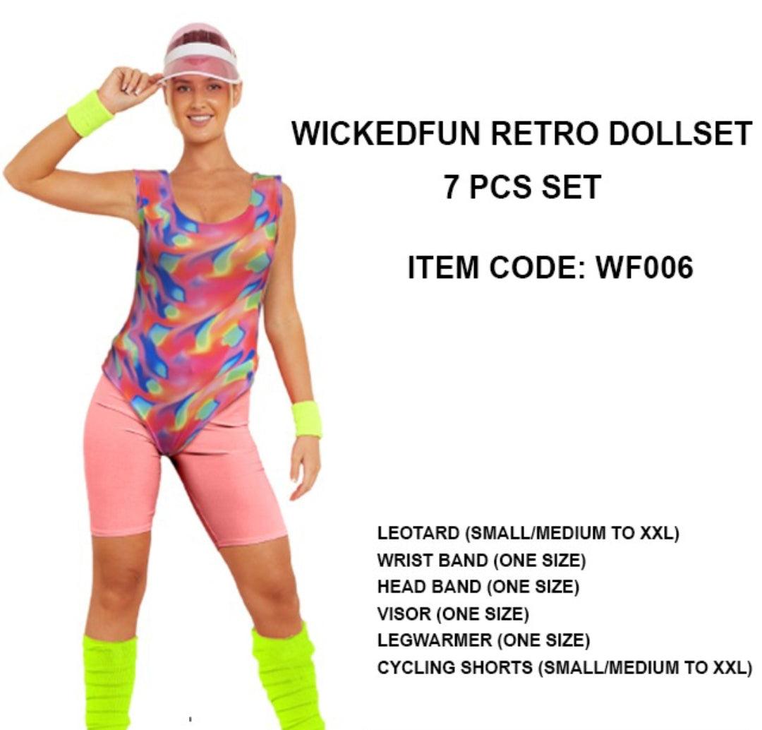 Leotard For Girls Leotard Women with Wrist Band Head Band Visor Legwarmer Cycling Shorts - Labreeze