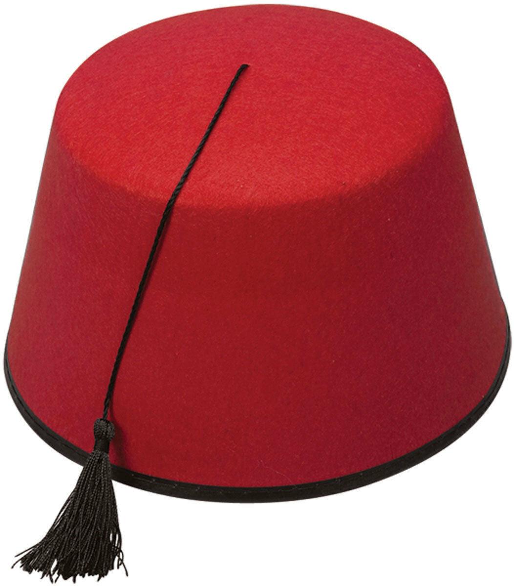 Red Fez Hat – Classic Fancy Dress Costume Accessory