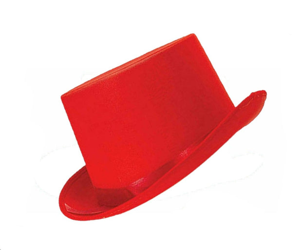 Satin Top Hat Red White Scarf Foam Nose Christmas Snowman Fancy Dress Set - Labreeze