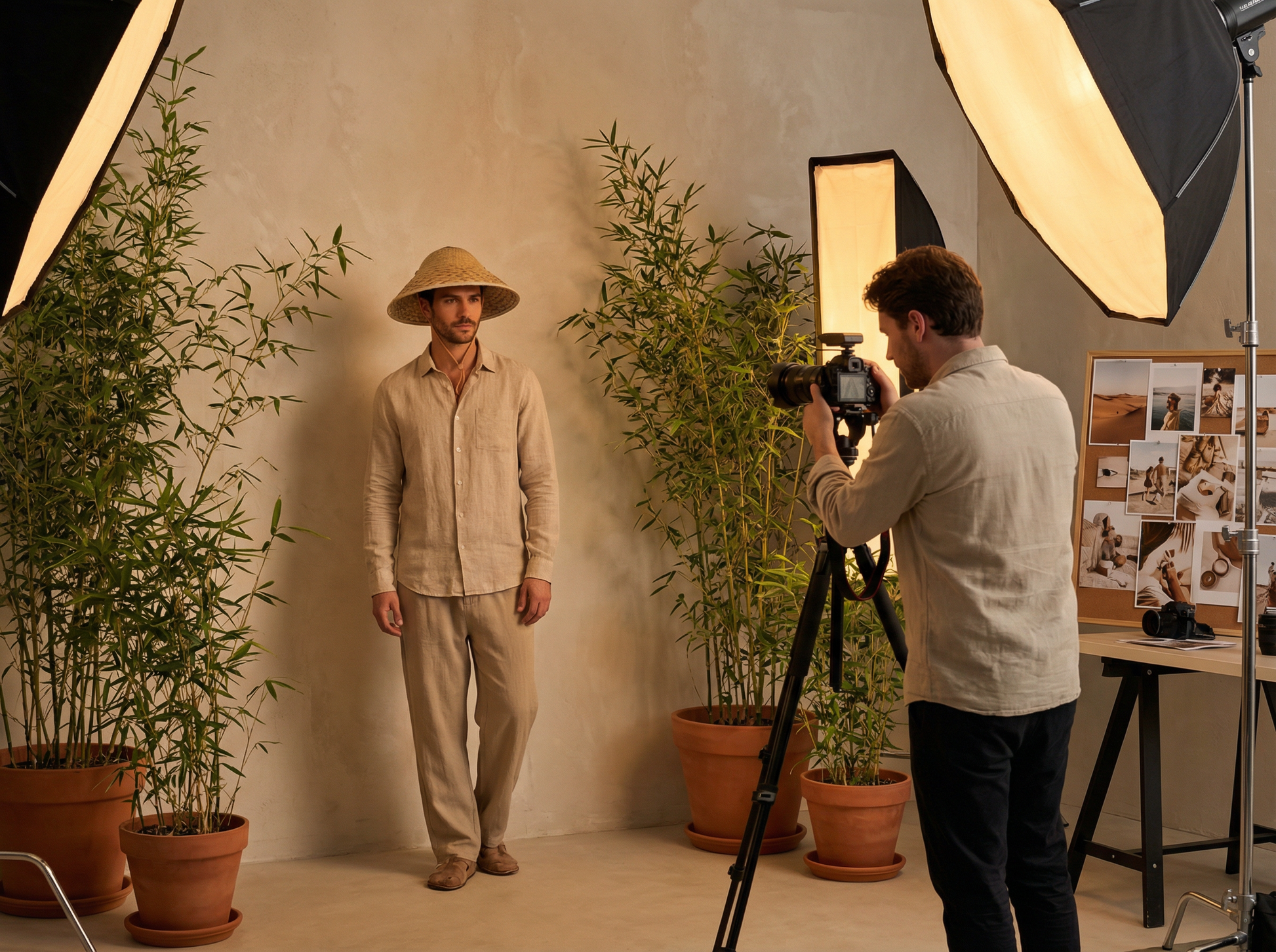 Asian Conical Straw Hat - lifestyle image 6