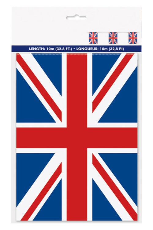 Union Jack Flag Banner 10M King Charles Coronation Celebration Party Decoration - Labreeze