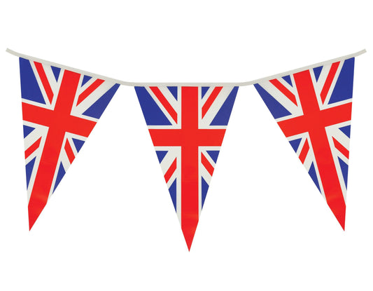 Union Jack Flag Bunting 7m 25 Pennants King Charles Coronation Celebration Party Decoration - Labreeze
