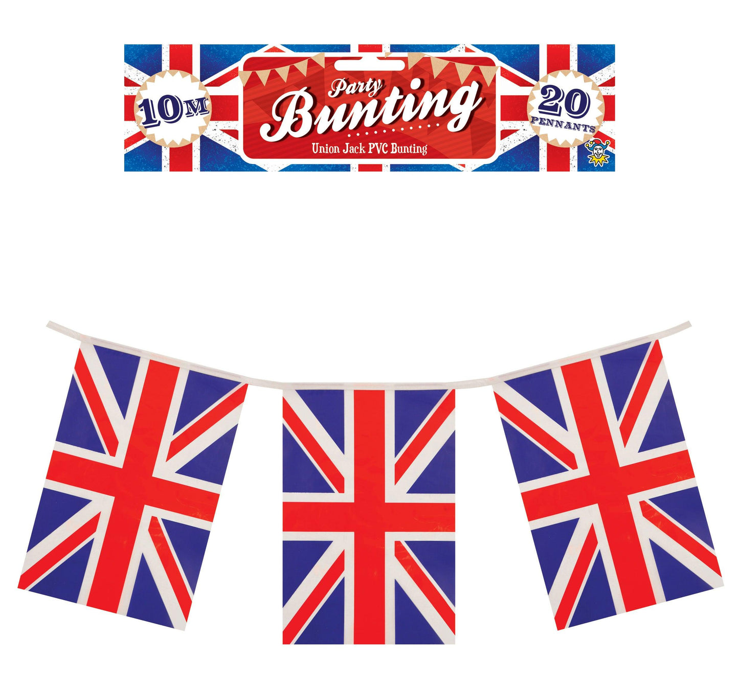 Exact included product: Union Jack Flag Bunting