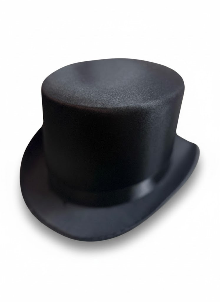 Labreeze Women's Dickens Caroler Costume Kit – Victorian Christmas Accessory Set with Black Top Hat, Red Tie and Shepherd's Crook