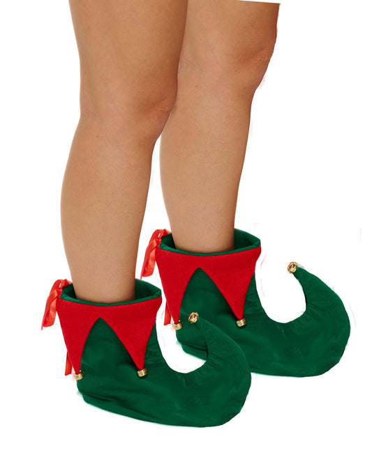 Adults Deluxe Elf Boots Christmas Xmas Santa Helper Costume Shoes - Labreeze