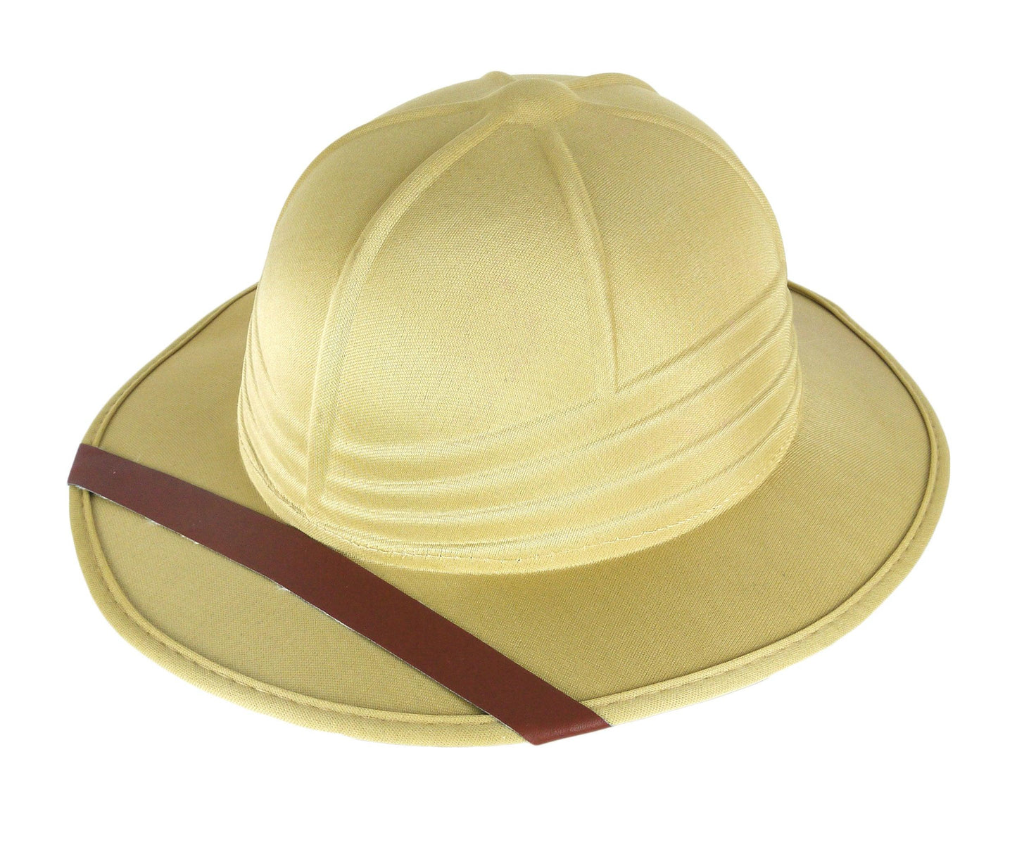 Adults Explorer Safari Pith Helmet Hat, Round Frame Glasses Fake Smoking Pipe Explorer Hunter Traveler Fancy Dress Set - Labreeze