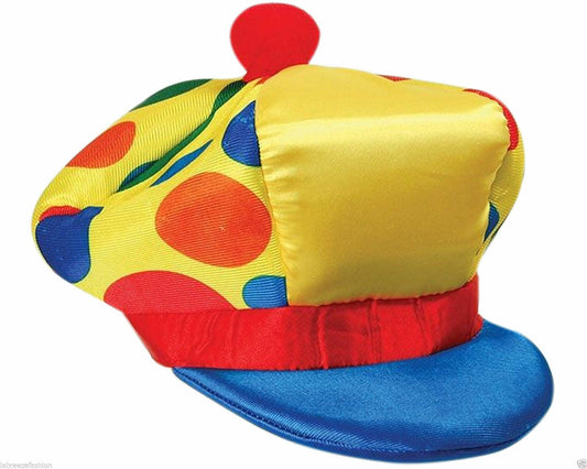 Adults Multi coloured Clown Hat Comedy School Party Clown Kipper Hat - Labreeze
