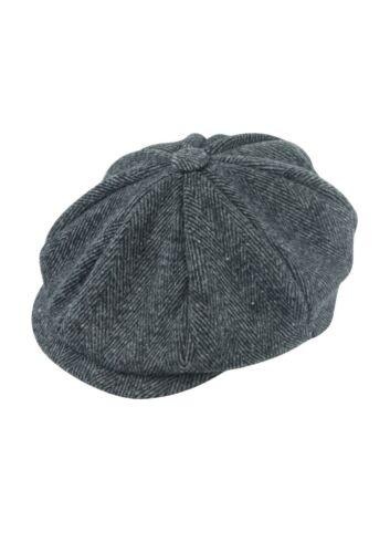 Adults Peaky Flat Cap Hat Grey World Book Day Party Fancy Dress Hat - Labreeze