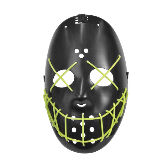 Anarchy Glow in the Dark Hockey Halloween Purge Horror Stitches Mask - Labreeze