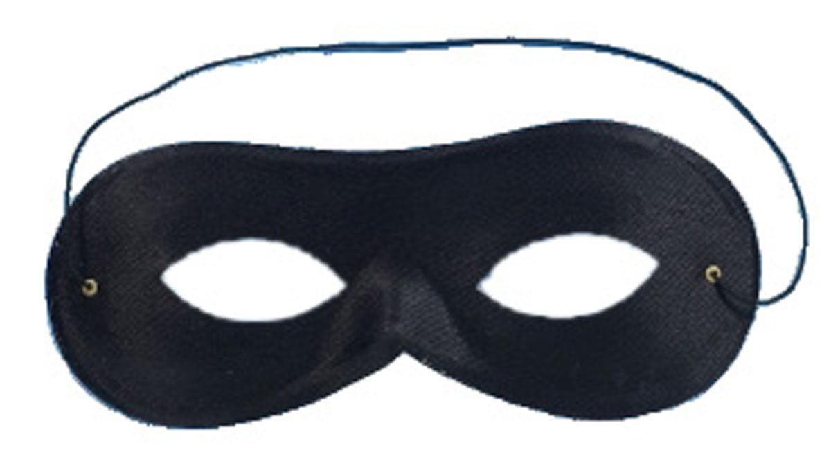 Black Swag Bag with Domino Eye Mask Kit - Unisex Cops and Robbers Burglar Thief Villain Convict World Book Day Set - Labreeze