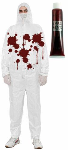 Bloody Breathable Protective Coverall Fake Blood Halloween Horror Fancy Dress - Labreeze