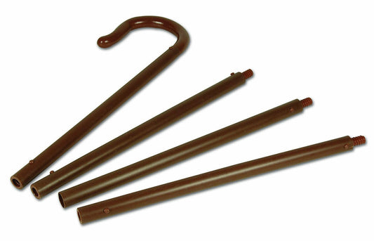 Brown Shepherd's Crook Staff Arab Wiseman Christmas Nativity Prop Fancy Dress - Labreeze