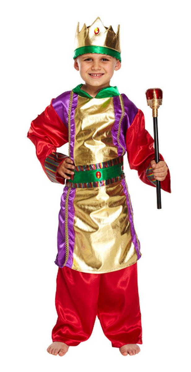 Children’s King Christmas Nativity School Kids Play Fancy Dress Costume - Labreeze