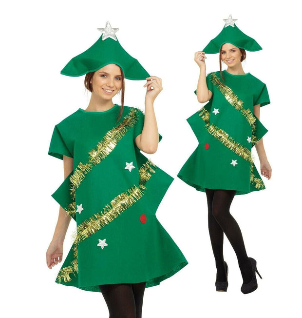 Christmas Tree Xmas Festive Fancy Dress Costume Mens Ladies Unisex Outfit Adults - Labreeze